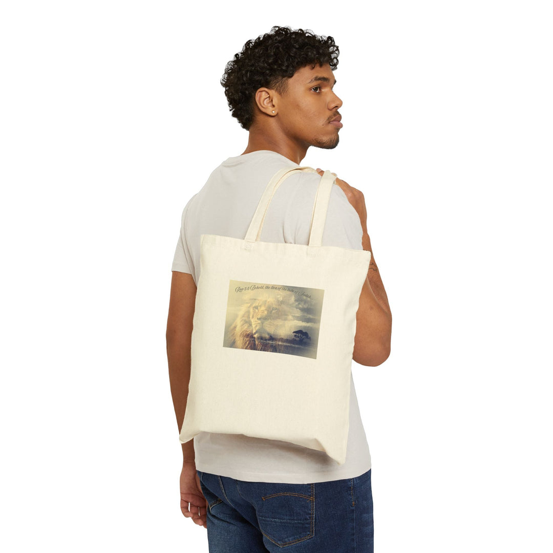 Cotton Canvas Tote Bag – 100% Heavy Cotton – 15x16 Reusable Eco Tote with Long Handles – Natural & Black – Durable Everyday Bag - Faith Scripture Gift | Gifts Of Words