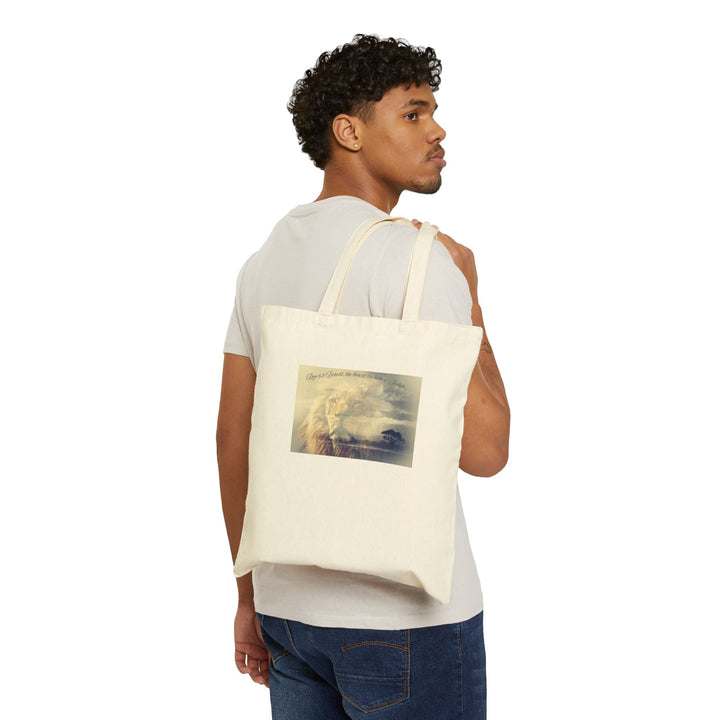 Cotton Canvas Tote Bag – 100% Heavy Cotton – 15x16 Reusable Eco Tote with Long Handles – Natural & Black – Durable Everyday Bag - Faith Scripture Gift | Gifts Of Words
