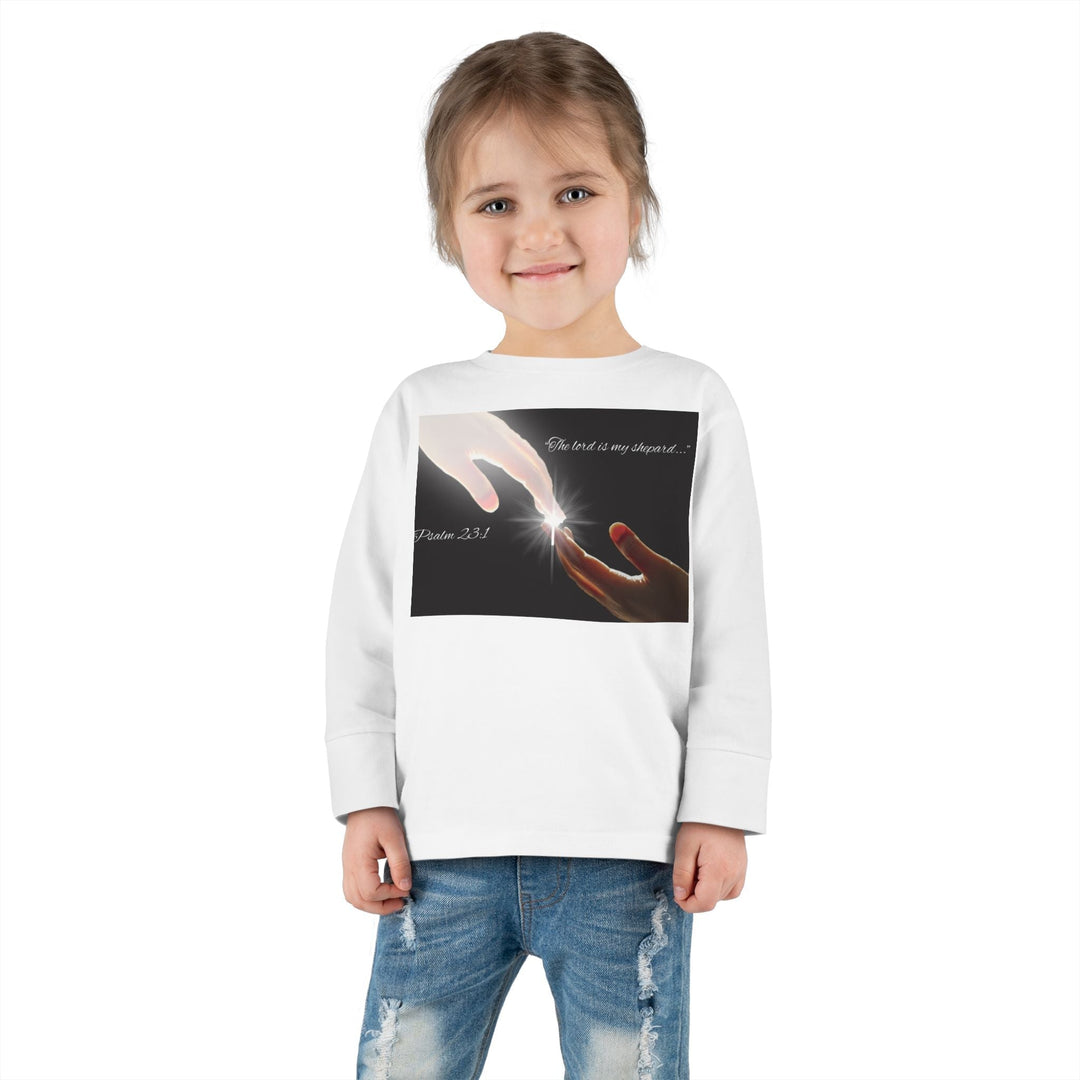 The lord is my shepard |Toddler Long Sleeve Tee - Faith Scripture Gift | Gifts Of Words