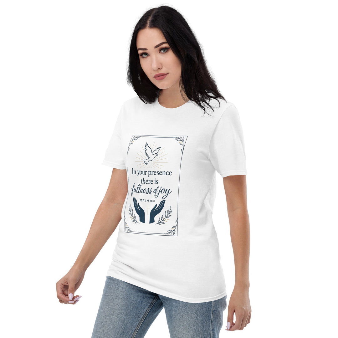 In Your Presence T-Shirt - Faith Scripture Gift | Gifts Of Words