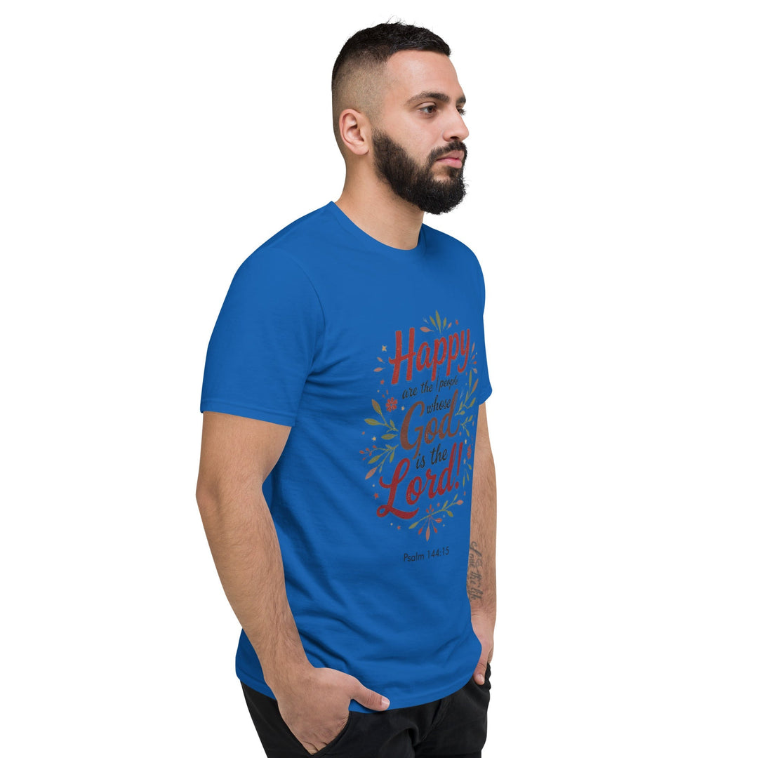 Happy Are The People T-Shirt - Faith Scripture Gift | Gifts Of Words