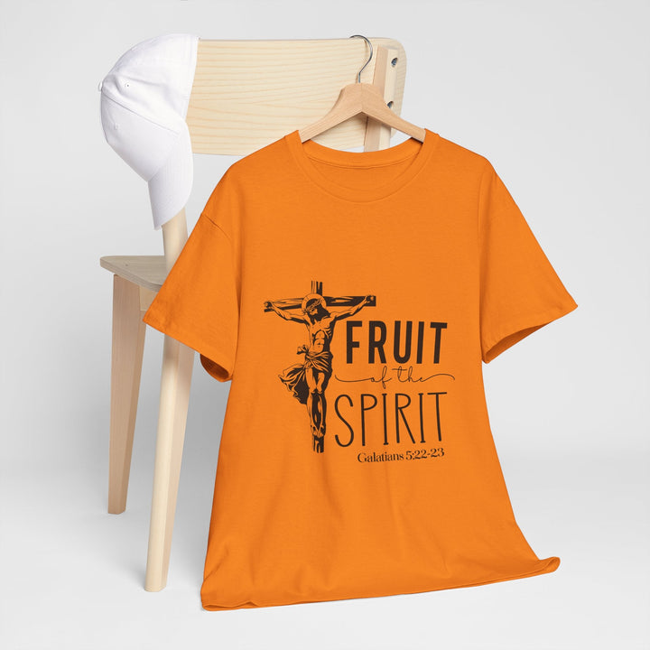 Fruit of the Spirit Galatians 5 22-23-01 Unisex Heavy Cotton Tee - Faith Scripture Gift | Gifts Of Words