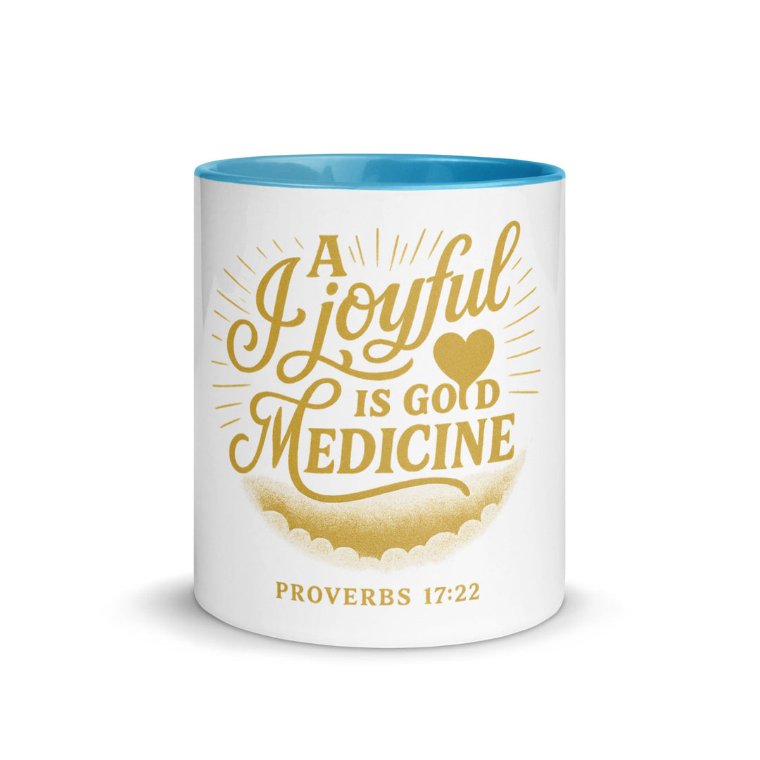A joyful is good medicine Mug - Faith Scripture Gift | Gifts Of Words