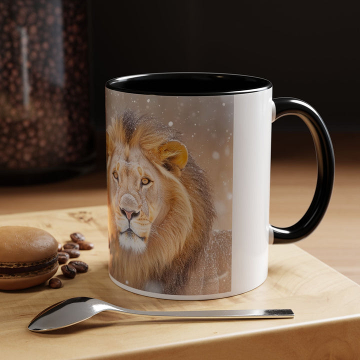Golden Lion Stainless Accent Coffee Mug (11, 15oz) - Faith Scripture Gift | Gifts Of Words