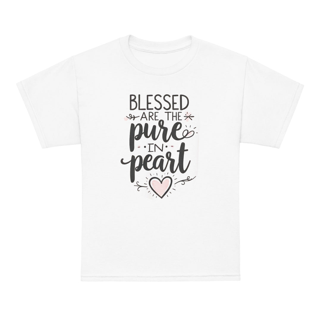 Blessed Are The Pure Heart Youth t-shirt - Faith Scripture Gift | Gifts Of Words