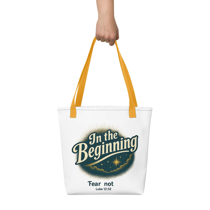 In the Beginning Tote bag - Faith Scripture Gift | Gifts Of Words