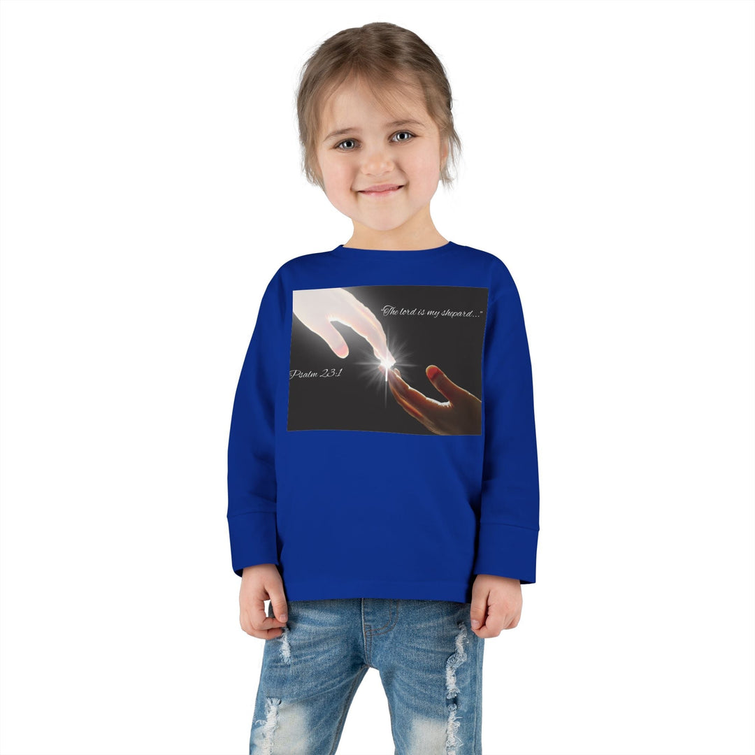 The lord is my shepard |Toddler Long Sleeve Tee - Faith Scripture Gift | Gifts Of Words