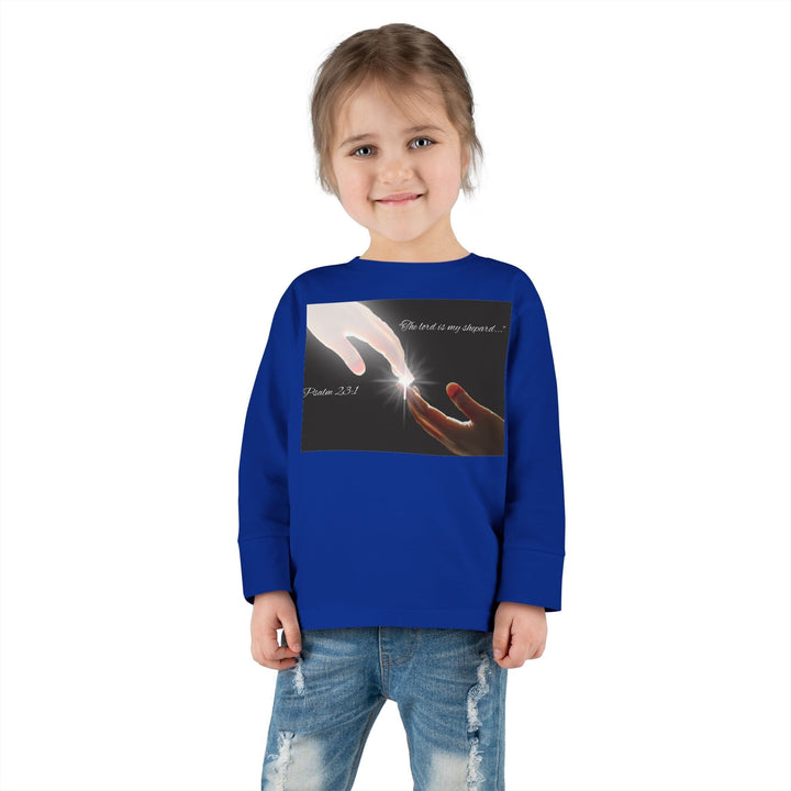 The lord is my shepard |Toddler Long Sleeve Tee - Faith Scripture Gift | Gifts Of Words