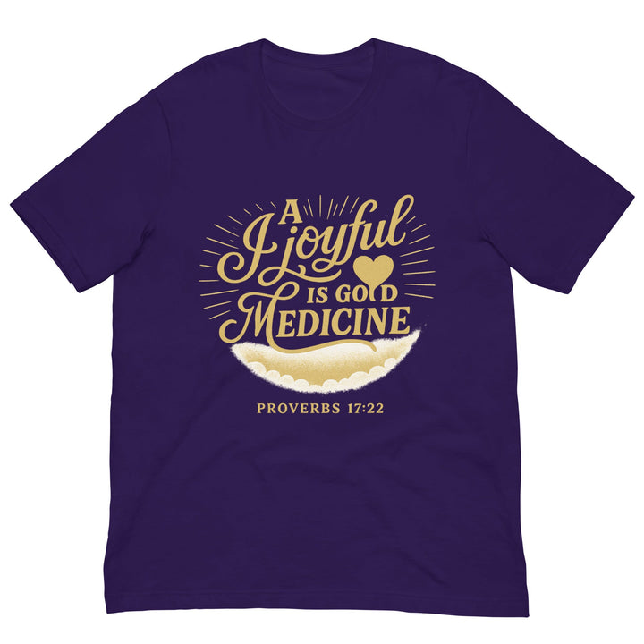 A joyful is a good medicine T-shirt - Faith Scripture Gift | Gifts Of Words