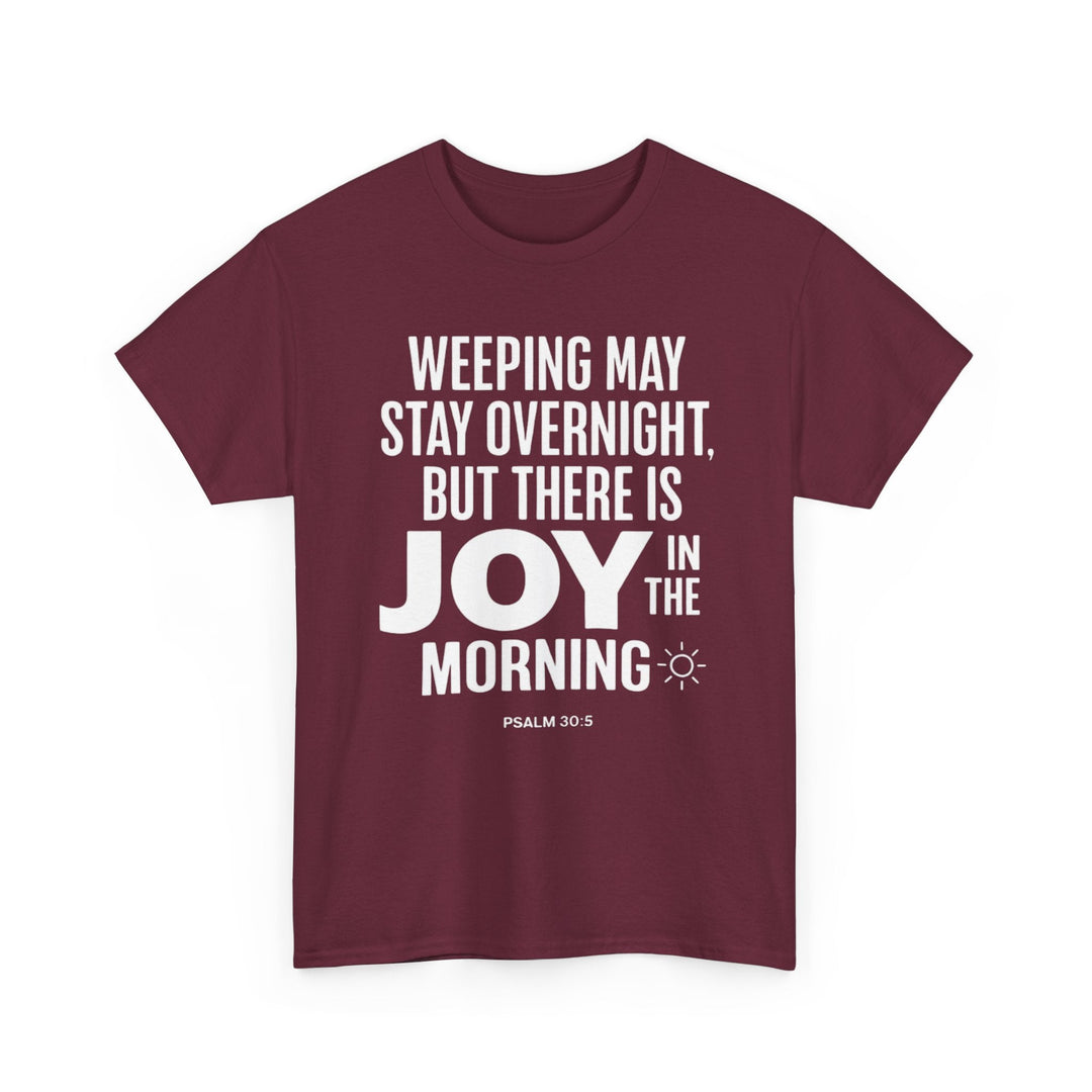 Heavy Cotton Tee – Premium Weight Durable Unisex Crewneck - Faith Scripture Gift | Gifts Of Words