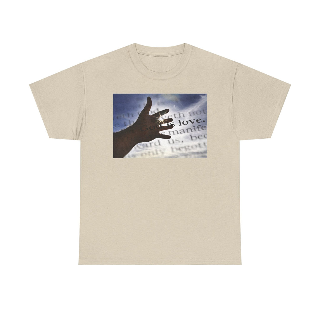 God is Love | Heavy Cotton Tee - Faith Scripture Gift | Gifts Of Words