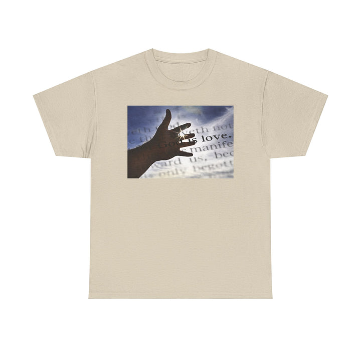 God is Love | Heavy Cotton Tee - Faith Scripture Gift | Gifts Of Words