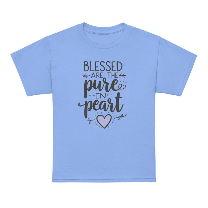 Blessed Are The Pure Heart Youth t-shirt - Faith Scripture Gift | Gifts Of Words