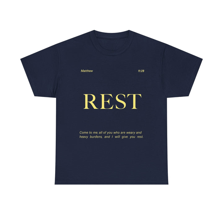 Heavy Cotton Tee Shirt - Premium Weight Durable Classic Fit - Faith Scripture Gift | Gifts Of Words