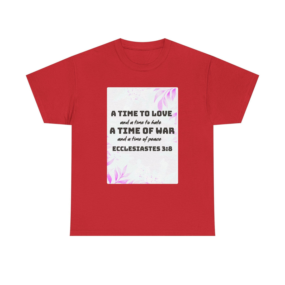 Heavy Cotton Tee Shirt – Premium Durable Unisex Everyday Apparel - Faith Scripture Gift | Gifts Of Words