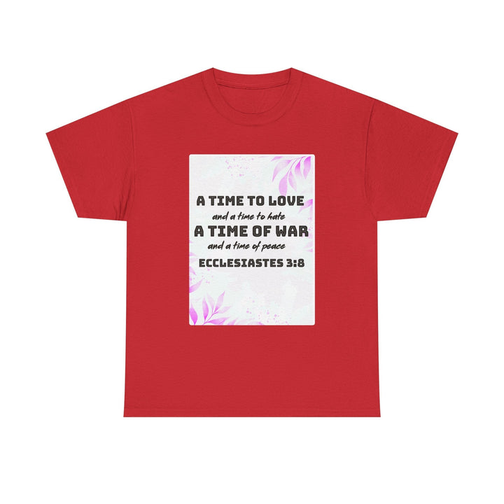 Heavy Cotton Tee Shirt – Premium Durable Unisex Everyday Apparel - Faith Scripture Gift | Gifts Of Words