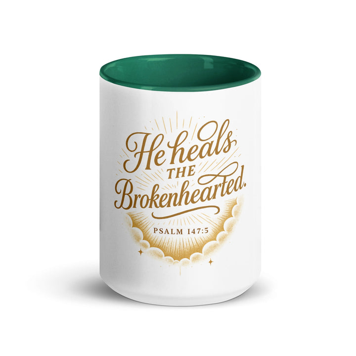 He heals the Brokenhearted Mug - Faith Scripture Gift | Gifts Of Words