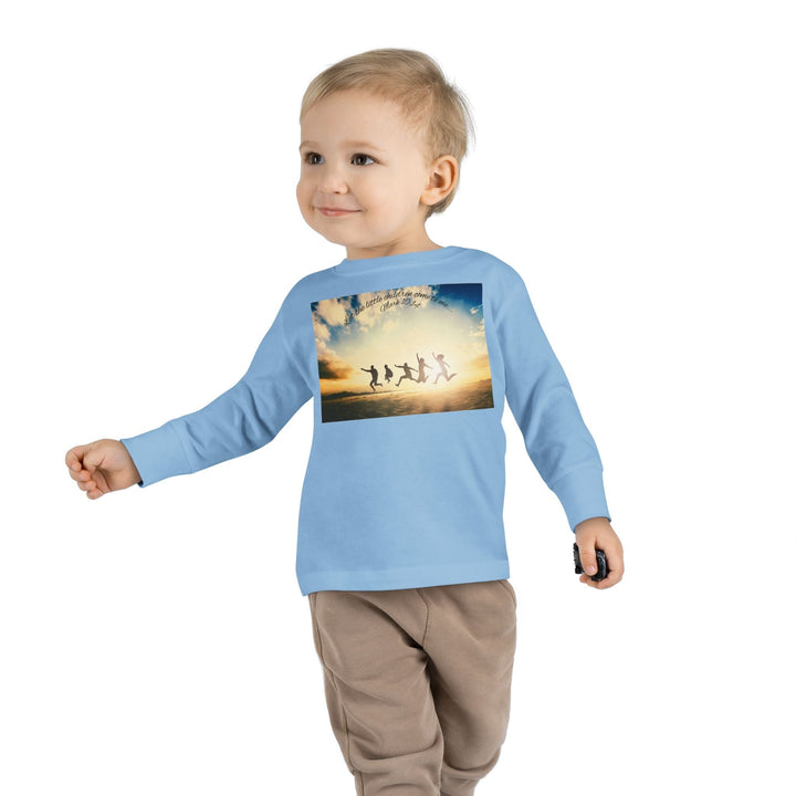 Let the little children come to me |Toddler Long Sleeve Tee - Faith Scripture Gift | Gifts Of Words