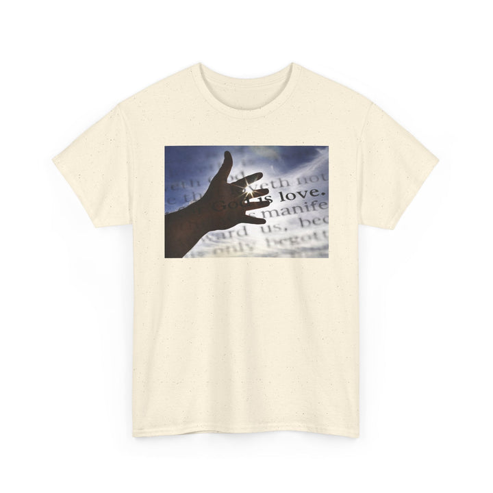 God is Love | Heavy Cotton Tee - Faith Scripture Gift | Gifts Of Words