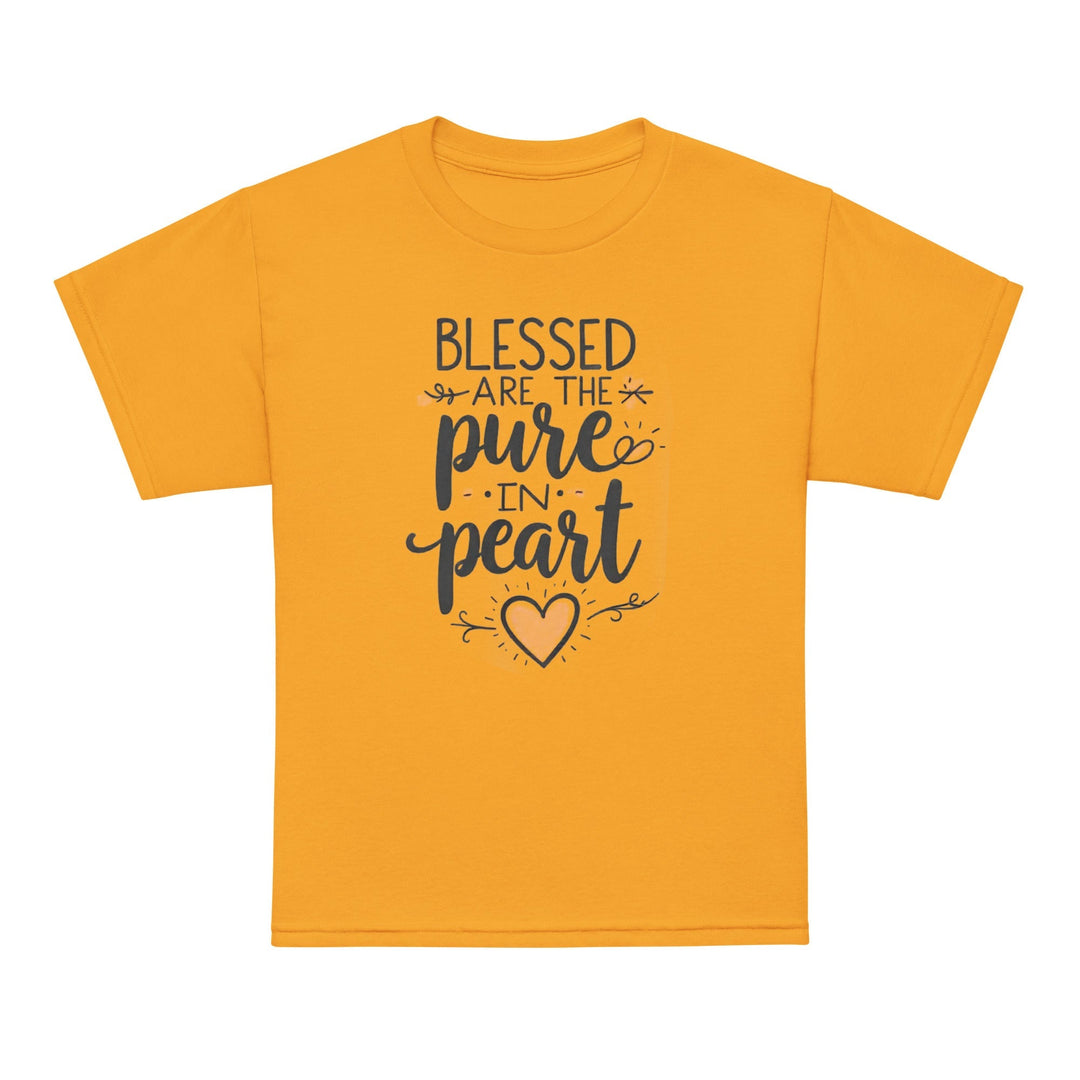 Blessed Are The Pure Heart Youth t-shirt - Faith Scripture Gift | Gifts Of Words