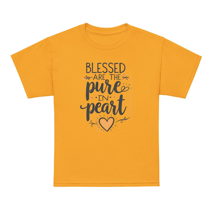 Blessed Are The Pure Heart Youth t-shirt - Faith Scripture Gift | Gifts Of Words