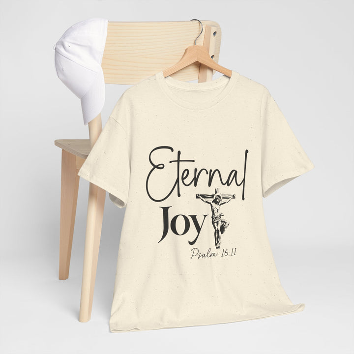 Eternal Joy Psalm 16 11-01 Unisex Heavy Cotton Tee - Faith Scripture Gift | Gifts Of Words