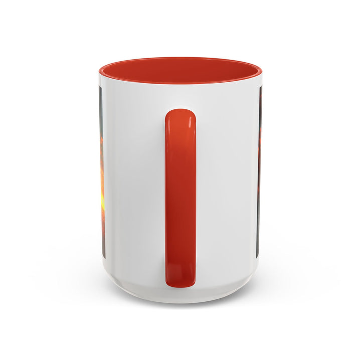Fiery Sunset Lion Ceramic Mug – Bold Wildlife Art Drinkware Accent Coffee Mug (11, 15oz) - Faith Scripture Gift | Gifts Of Words