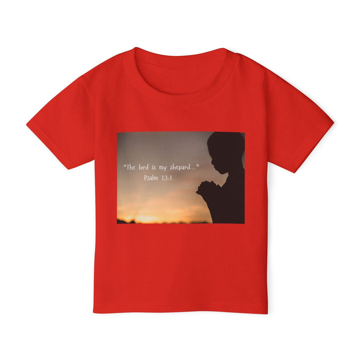 The lord is my shepard | Cotton™ Toddler T-shirt - Faith Scripture Gift | Gifts Of Words