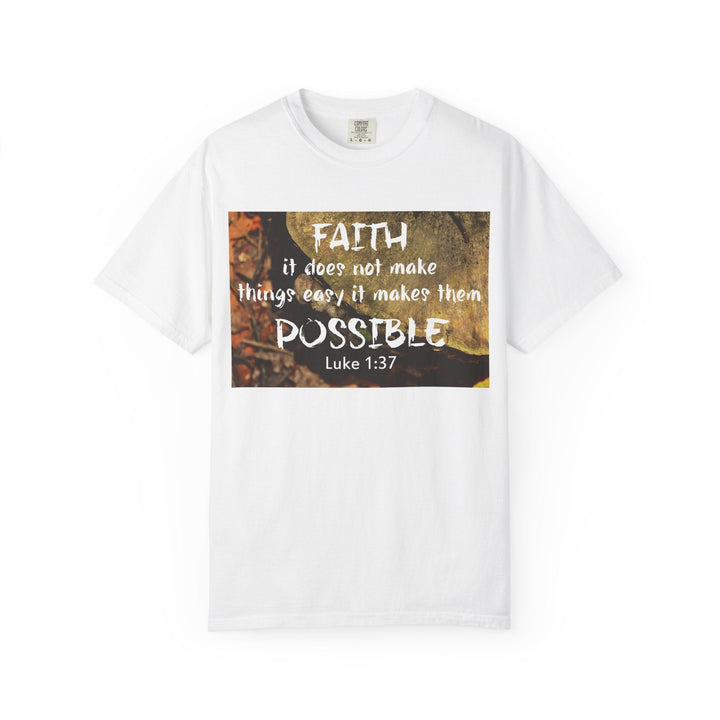 Garment-Dyed T-Shirt – Premium Retro Wash Soft Cotton Tee - Faith Scripture Gift | Gifts Of Words
