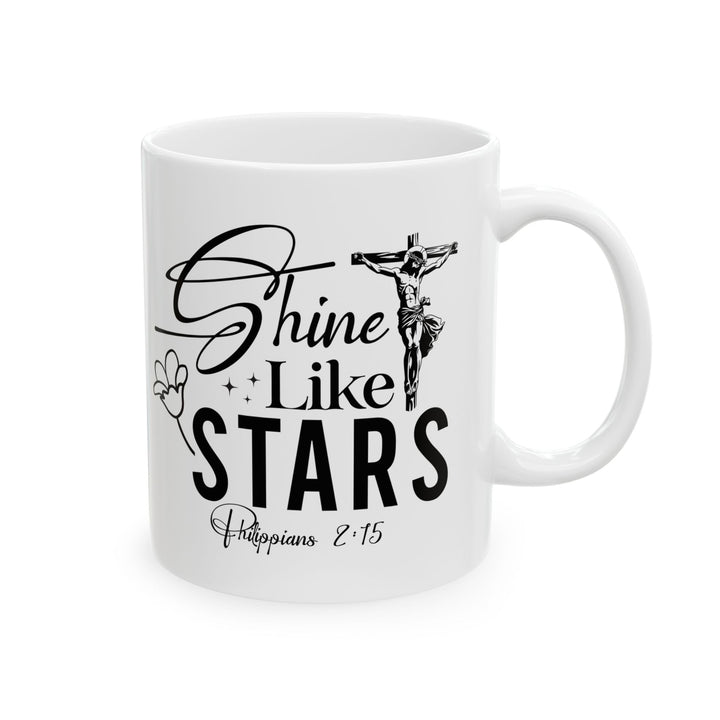 Shine Like Stars Philippians 2 15-01 Ceramic Mug, (11oz, 15oz) - Faith Scripture Gift | Gifts Of Words