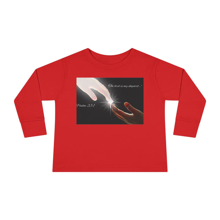 The lord is my shepard |Toddler Long Sleeve Tee - Faith Scripture Gift | Gifts Of Words